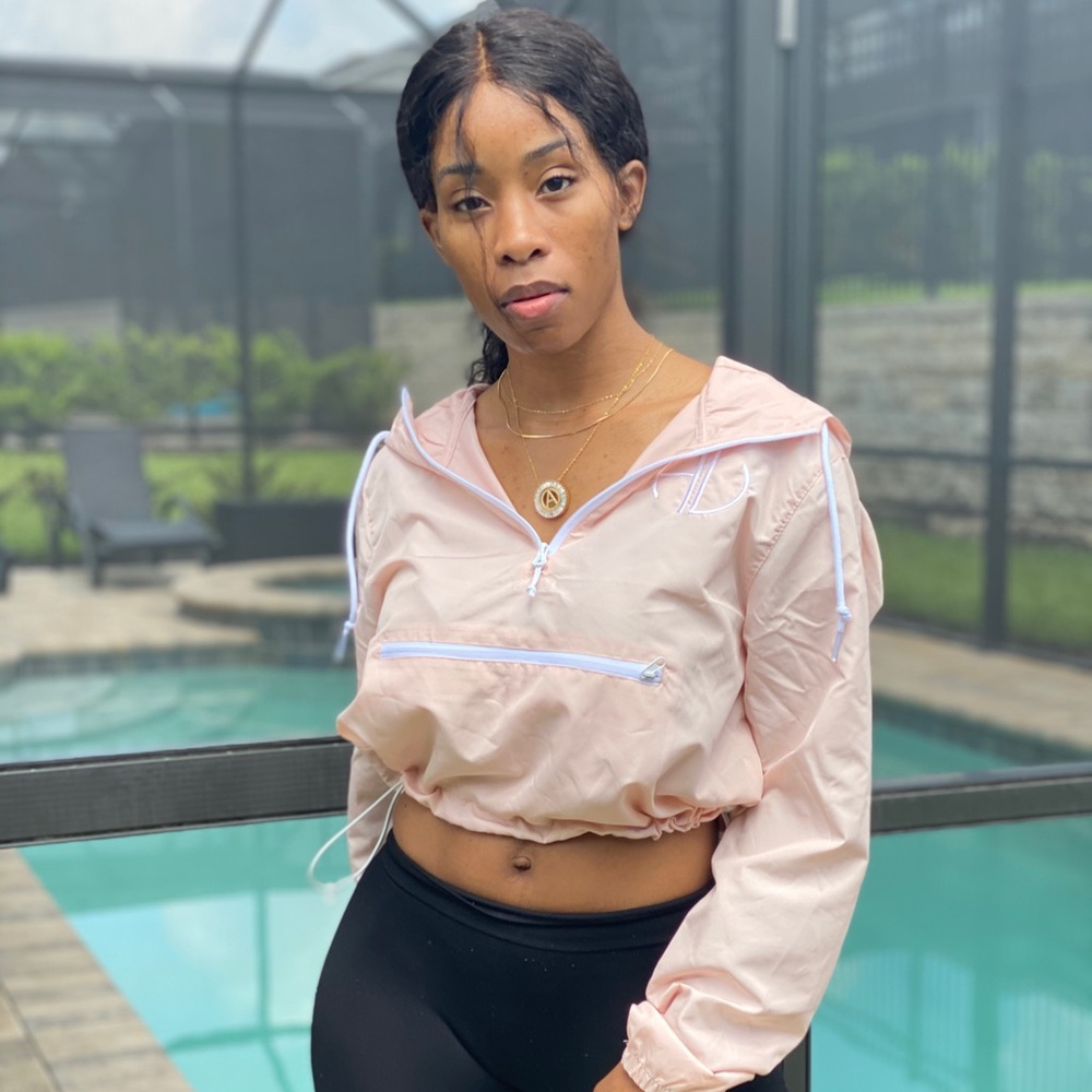 CROP WINDBREAKER HOODIES ✨